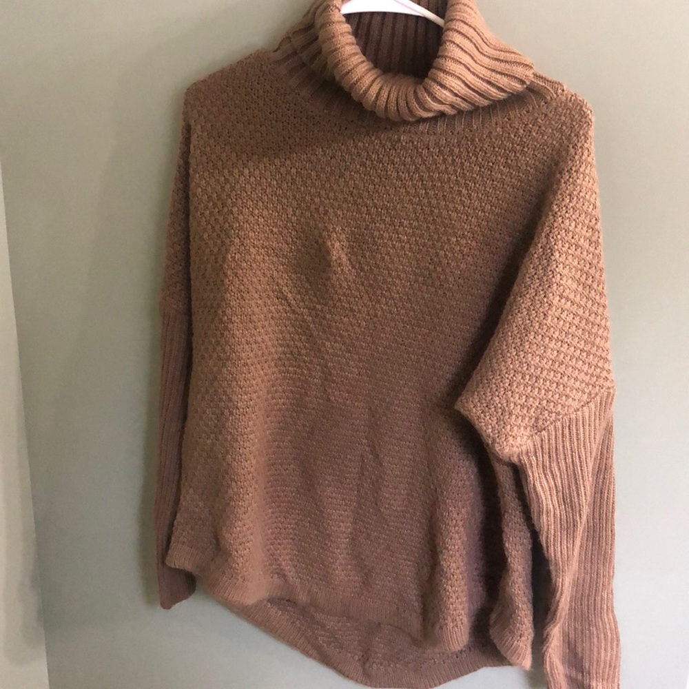 Brown tunic style sweater